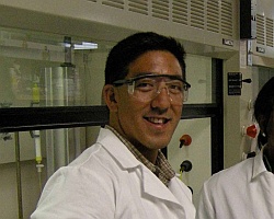 Nathan Inouye in the Lab