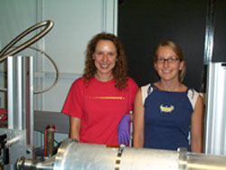 Abby and Jayna in the Lab