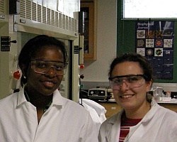 Bernice McLaurin and Joanna Deek in the Lab