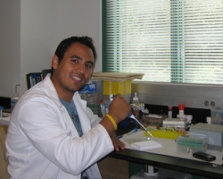 Daniel Orosco in the Lab