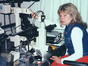 Genevieve in the Lab