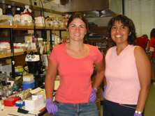 Danielle and Linda in the Lab